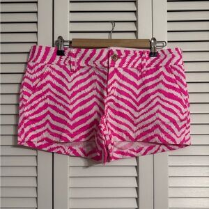 Pink and white Lily Pulitzer shorts size 12